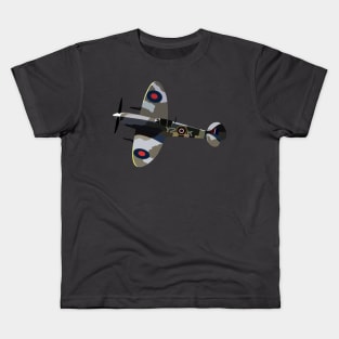 RAF Spitfire War Plane Kids T-Shirt